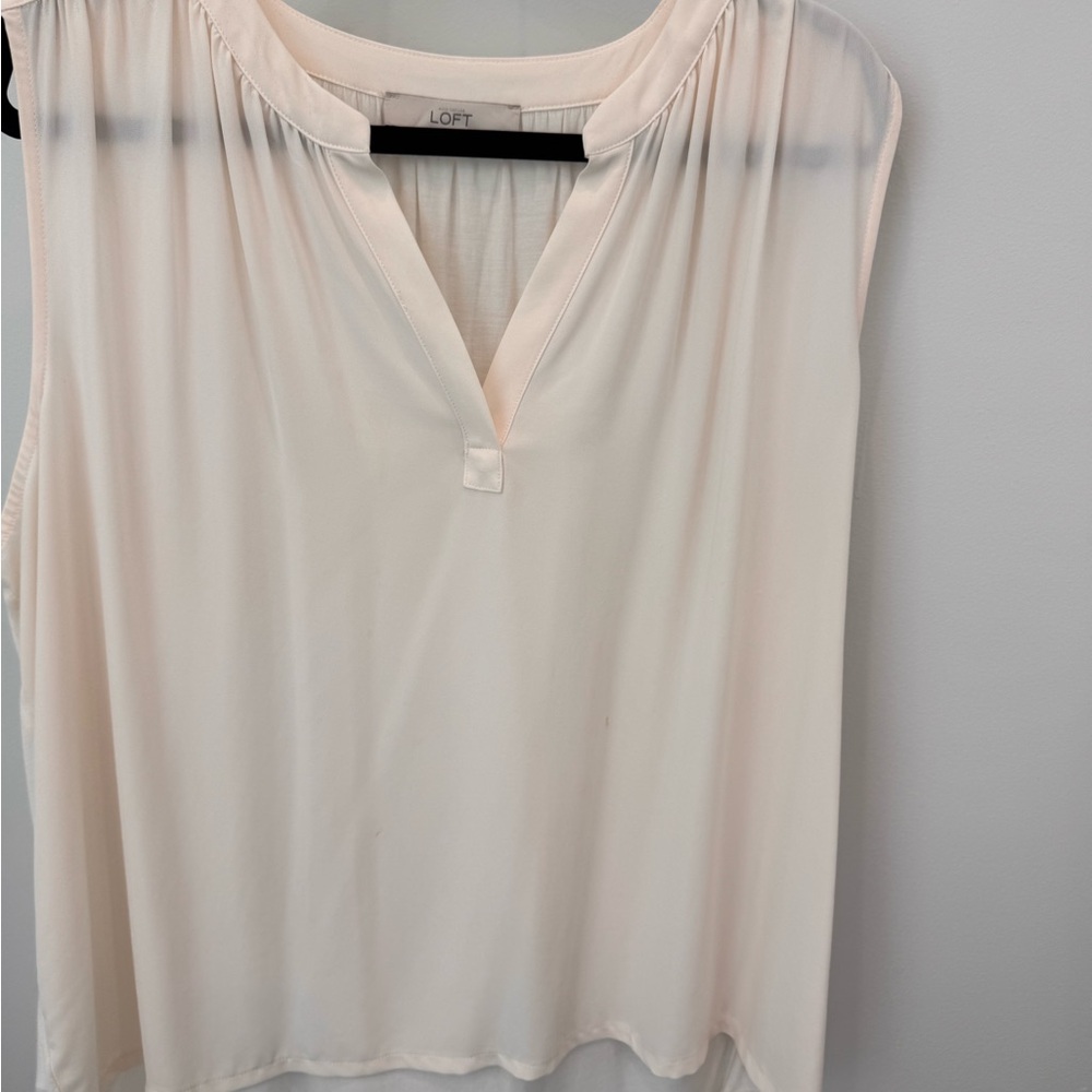LOFT Soft Cream Blouse for Women